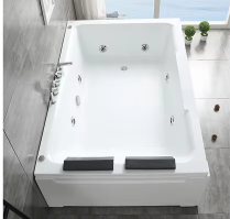 HOME DECORATION ITEM SANITARY WARE   BA006 Indoor Massage Bathtub,acrylic Freestanding Bathtub Jakuzi 2 Person Hot Tub Spa